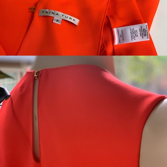 Trina Turk neon pink Trapeze Top - Picture 7 of 7